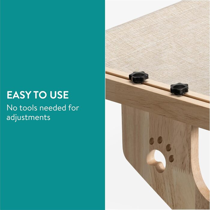 Кішка гамак для підвішування на підвіконні Navaris - зручна лежанка для котів - лежанка на підвіконні - підходить для котів вагою до 14 кг - установка без інструментів