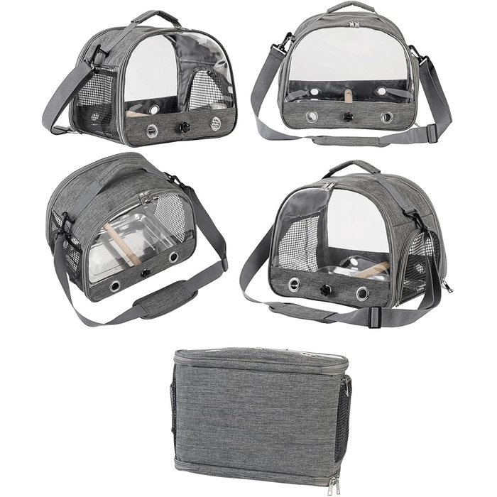 Переносна клітка для птахів Glenmi Royal Blue зі стійкою та легкою для чищення підставкою