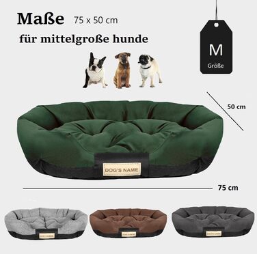 Крісло-ліжко для собак XL 115x95 см, персоналізоване з ім'ям, вологостійке, для дому