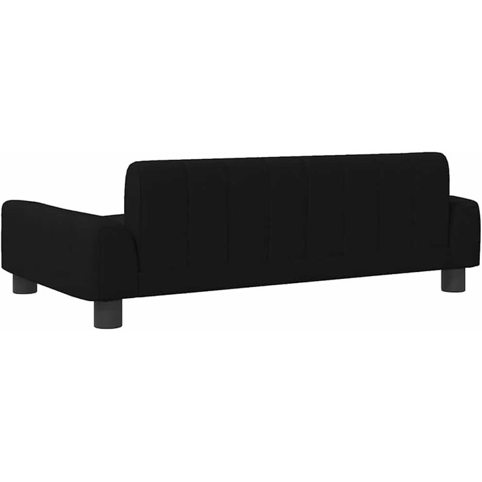 Крісло-ліжко для собак, м'яке лежанка для собак, диван-софа для маленьких собак, лежанка для котів, чорний, тканина, 90 x 53 x 30 см