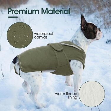 Зимовий теплий одяг для собак Kuoser: водонепроникний та вітронепроникний жилет з відбиваючими елементами, XS-3XL (обхват грудей 50-65 см)