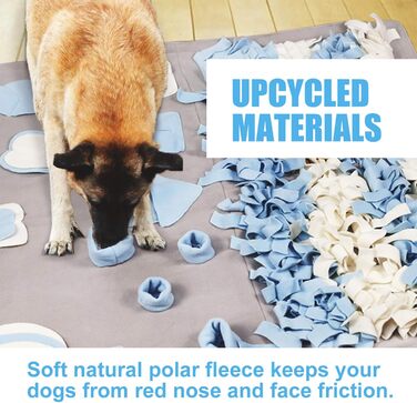 Килимок для носової роботи собак, малий та великий, 100,1 x 100,1 см, легкий у наповненні, машинне прання, тренування, активність/іграшка для домашніх тварин, ідеальний для зняття стресу, сірий