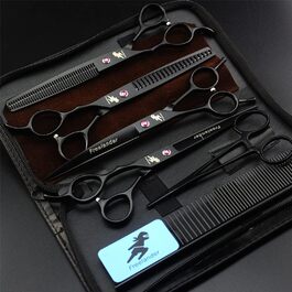 Набір професійних ножиць для грумінгу собак та котів Linke Hand, нержавіюча сталь, преміум якість