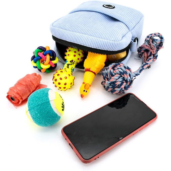 Сумка для ласощів для собак COOWONE: прогулянка, тренування, з дозатором для відходів (блакитна)