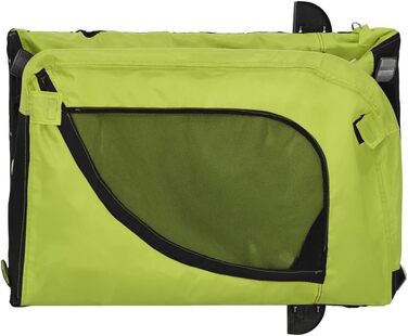 SECOLI Причіп для собак, візок для собак, бугі для собак з відбивачем. Причіп для велосипеда для собак до 45 кг, Зелений, 124 x 65 x 66 см