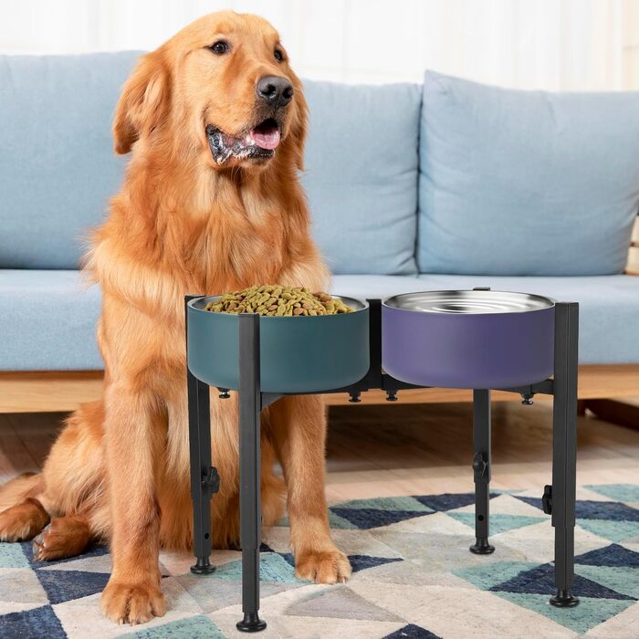 Підставка для годівлі собак з регулюванням висоти та ширини, для середніх та великих тварин