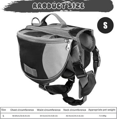 Сумка для прогулянок з собакою Renchey | Регульована, дихаюча сумка-рюкзак для собак - для прогулянок, кемпінгу, подорожей, авто, аеропорту, шопінгу
