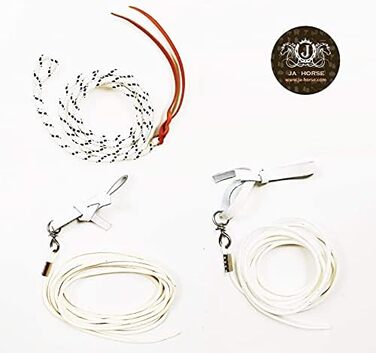 Вольтижурна батиска (довжиною 400 см) з нержавіючою сталею та шкіряним батиском, Longierriemen, Made in Germany