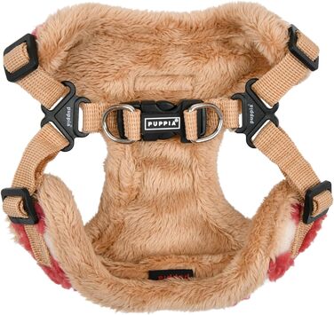 Шлейка для собак Puppia Stefan Comfort, тепла зимова, з вафельним візерунком, регульована, для маленьких та середніх собак, морська блакить, розмір S