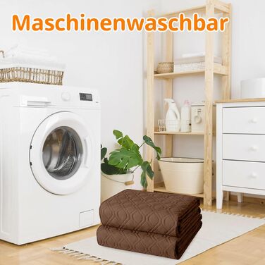 Водонепроникний килимок для собак Homaxy, килимок для собак на вулицю, миється, двосторонній, м'який килимок для котів, для дивану, ліжка, в подорожі (130x100 см, 203x152 см, коричневий+шоколадний)