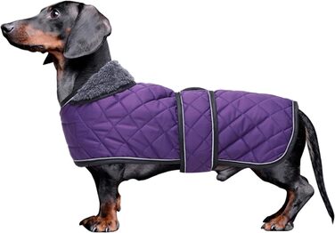 MOREZI Зимовий теплий одяг для собак - водонепроникний пуловер для такс з вовняною підкладкою та регульованими ременями, теплий зимовий одяг для маленьких собак на вулицю, колір зелений, розмір S (довжина спини: 36-38 см), зелений (S(довжина спини:36-38см