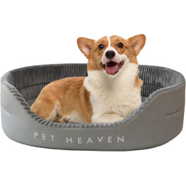 Ортопедичне ліжко для собак PETCUTE середнього розміру, миється, подушка для собак, котячі ліжка, кошик для собак з неслизьким дном, заспокійливе ліжко для домашніх тварин, блакитний+сірий