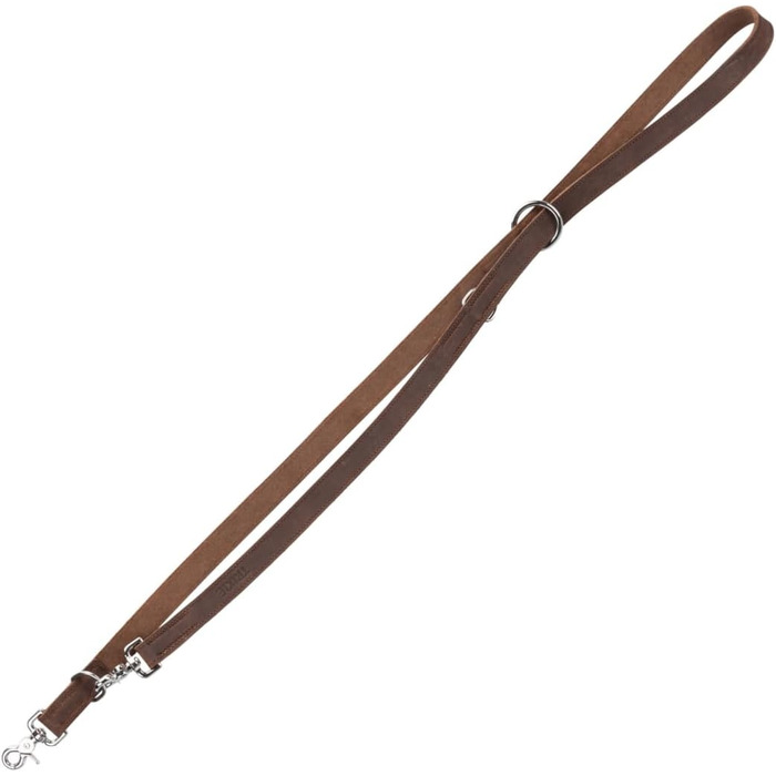 Шкіряний повідець для собак TRIXIE Rustic, регульований, L–XL, 2 м, 25 мм, темно-коричневий, для великих порід