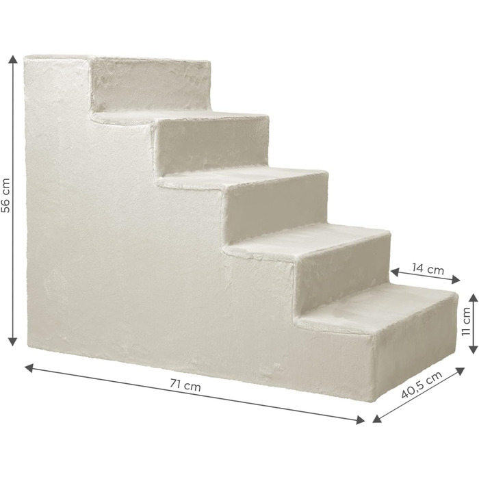 Сходинка для собак Mg Design - Marineblau (темно-синій), стабільна, для собак та котів, 40x45x5 см, 71x40.5x56 см