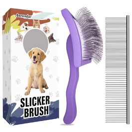 Щітка для вичісування шерсті Goldendoodle, Labradoodle, Пудель – набір для догляду за шерстю великих та середніх довгошерстих собак