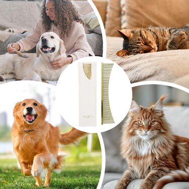 Гребінець для котів Flohkamm: догляд за шерстю, видалення ворсу, підходить для довгошерстих порід, для щоденного використання, після купання, для кошенят та дорослих котів (золотий)