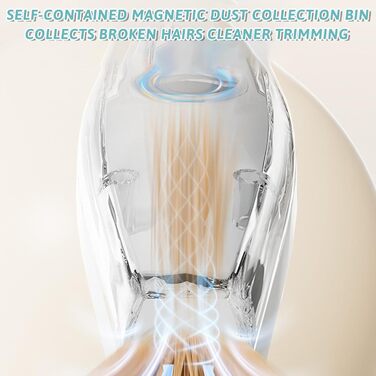 Професійний триммер для собак з пилососом та LED-підсвічуванням, для грумінгу лап, вух, обличчя. Підходить для собак та котів (Блакитний)