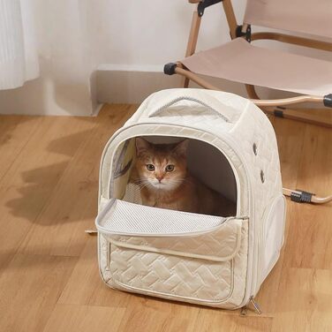 Рюкзак-переноска для домашніх тварин: регульований, дихаючий, для собак та котів | Легкий рюкзак для подорожей з сітчастими вставками, безпечний, з м'якими ременями, підходить для малих порід