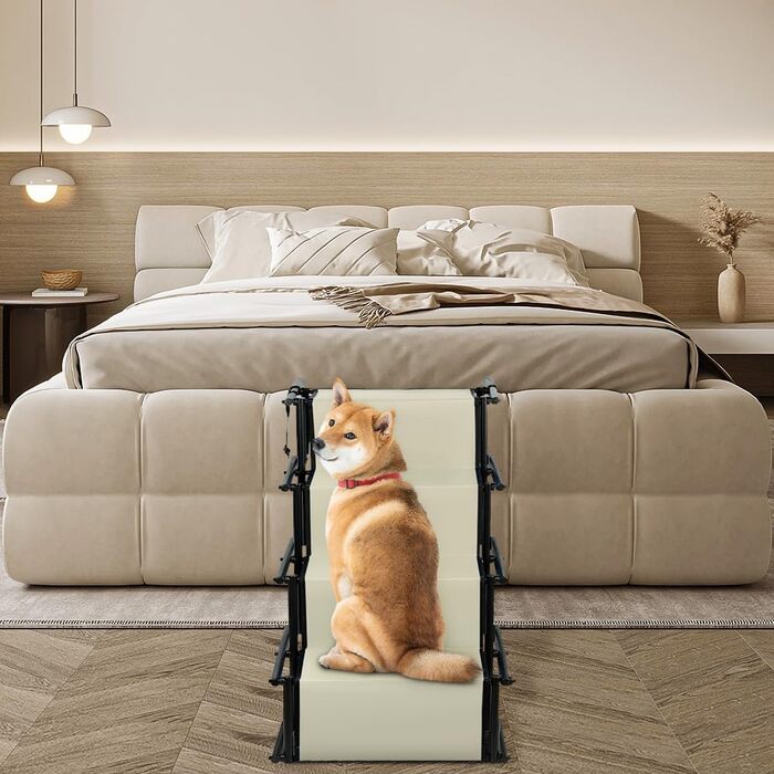 Сходинки для собак, пандус для великих та маленьких собак, портативні сходинки для собак, складні сходинки для дивану/ліжка, антиковзаючі, витримують до 50 кг