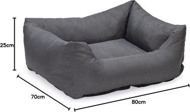 Ківш для собак Karlie Charly, темно-сірий, 80x70x25 см