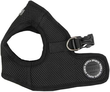 Нагрудник для собак Puppia, чорний, X-Large (XL) - м'яка жилетка, для малих та середніх собак, також для цуценят, анти-тягучий