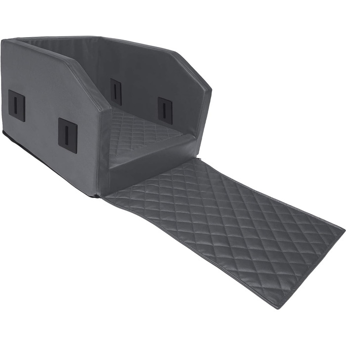 CopcoPet Лежанка для собак у машину, автолежанка, переноска для собак, автоковдра (55 x 55 x 38 см, сірий)