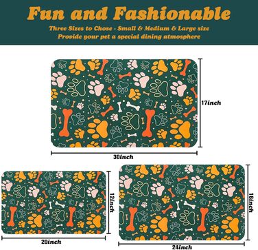 Водонепроникний килимок для годівлі домашніх тварин, 43x76 см. Килимок для мисок, для собак та котів.