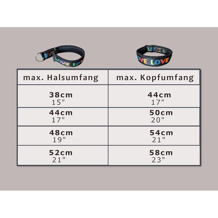 Широкий нашийник для собак 4 см, м'яка підкладка, регульований стопор, комфортний та легкий Martingale, подарунок для собаки (до 48 см обхвату шиї, 54 см обхвату голови з урахуванням 6 см стопора)