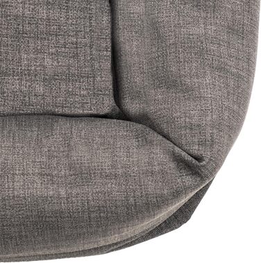 Кругле собаче ліжко Batuffolo для собак та котів, неслизьке, водонепроникне, сірого кольору, розмір M (76x76x13 см)