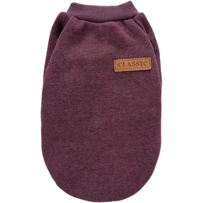 Теплий зимовий пуловер для собак, пухнастий, для цуценят та маленьких собак (XXS, коричневий)