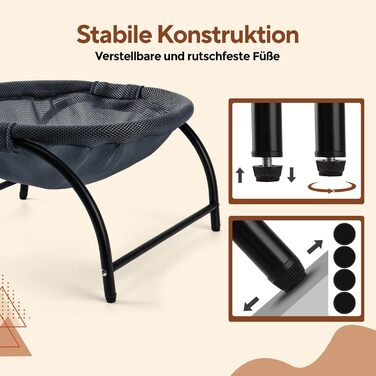 Гамак для котів LIFLIX Outdoor: зручний, знімний, для внутрішнього та зовнішнього використання (темно-синій, сітчаста тканина)