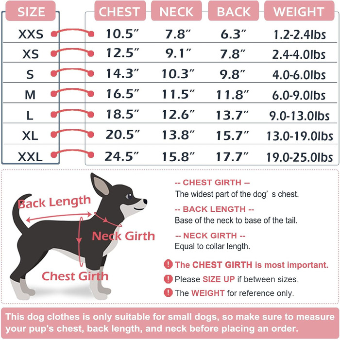 Пуловер для собак Kyaringtso, 2 шт., для маленьких собак, теплий зимовий пуховик для цуценят, для дівчаток та хлопчиків, червоний та синій (XXS)