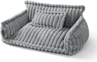 Диван для домашніх тварин Noviclass® Chaffar: ортопедичний, сучасний дизайн, матеріал - cord, розмір M (80см)