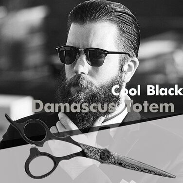 Професійна перукарська ножиця PURPLEBIRD 6 дюймів для стрижки та проріджування волосся. Японська сталь 440C, для жінок та чоловіків. Пряма ножиця