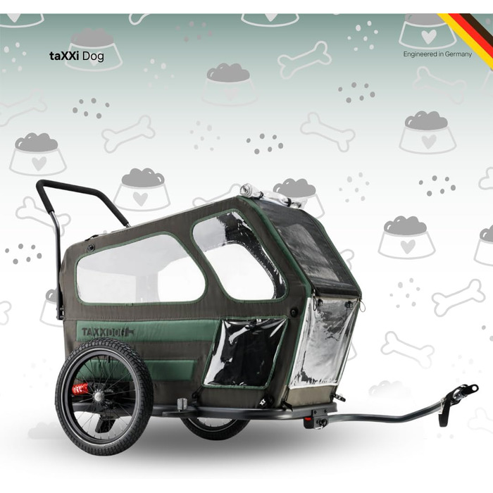 Причіп для велосипеда taXXi Dog - різні розміри, преміум-якість, з підвіскою та гальмом