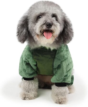 Костюм для собак - динозавр (3 шт.) FRCOLOR, теплий матеріал, для фотосесій та свят