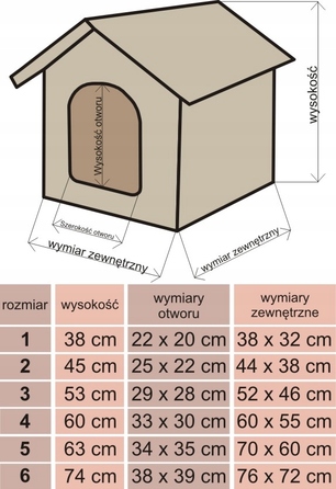 Будка для собак з подушкою, затишний будиночок для пса Doggy - R3: 52x46