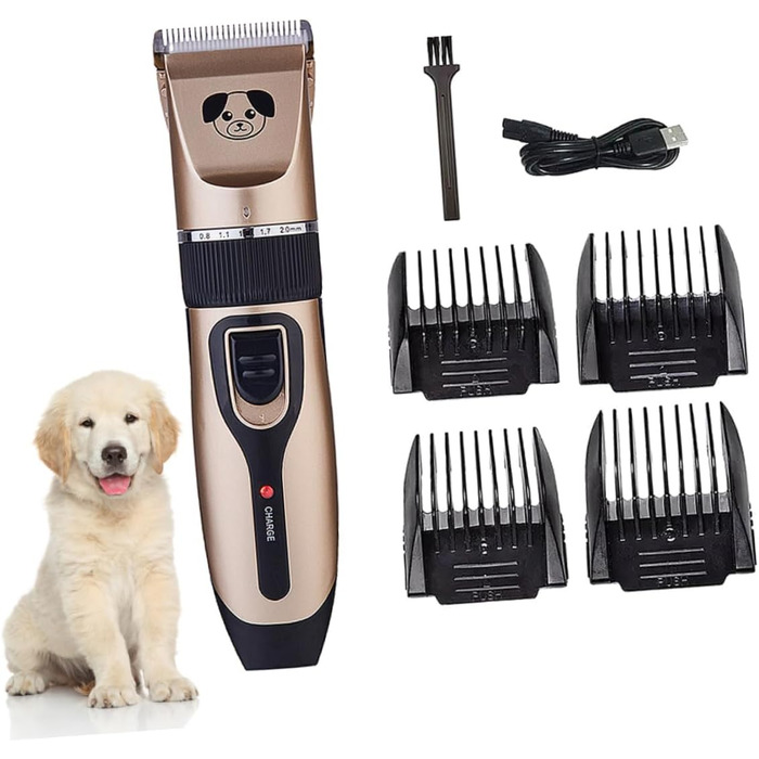 Машинка для стрижки шерсті собак Tierhaarschneidemaschine з керамічним лезом, тиха та потужна, для м'якої стрижки без пошкоджень шкіри