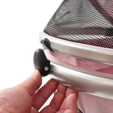 Візок для собак маленьких порід, 3-в-1: візок, буги, переноска. Складаний, до 12 кг, для котів та собак. Алюмінієвий, регульована ручка 180°, обертові колеса 360°