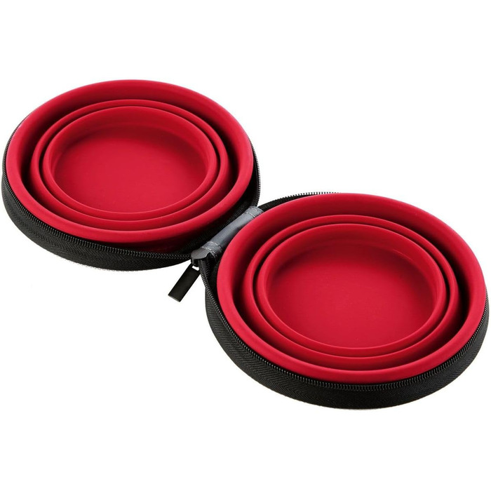 Силіконовий набір для годування Hunter з кишенею, 750 мл, червоний, універсальний розмір