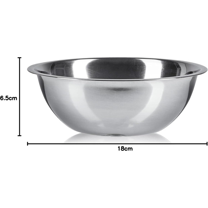 Набір кухонних мисок Pullmer (2 шт) з нержавіючої сталі, 30 см, для мюслі, салатів, замішування, подачі, Ø 30 см, висота 18 см