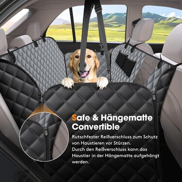 Кришка для автосидіння для собак JOEJOY, 135 x 144 см, сіра: захист від бруду, подряпин та води