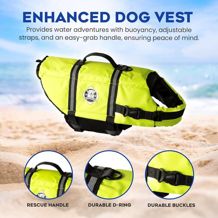 Жилет рятувальний для собак Fido Doggy Rettungsweste, розмір M, жовтий