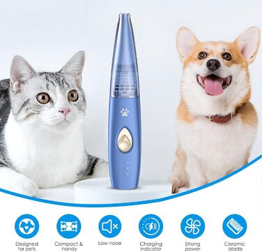 Електричний триммер для догляду за подушечками лап собак Brifit, бездротовий, USB, 2 режими, тихий, для грумінгу