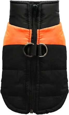 Водонепроникний теплий одяг для собак, зимова жилетка, куртка з підкладкою, для малих, середніх та великих собак (Помаранчевий, 4XL)