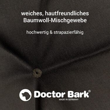 Ортопедичне ліжко для собак Doctor Bark - миється до 95°C, гігієнічне, без запаху, з м'якою підстилкою для собак середніх порід (S - 70x60 см, Коричневе)