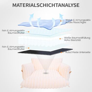 Софа для котів CheerPals Extended Katze – велике м'яке ліжко для котів та маленьких собак знімний, зручний дизайн, 63 x 55–66 см