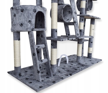 Комплекс для кігтів Bituxx: низька, стельова та висока дряпалки, лежак, килимки для дряпання, стовпчик та вежа (висотою понад 220 см), модель 