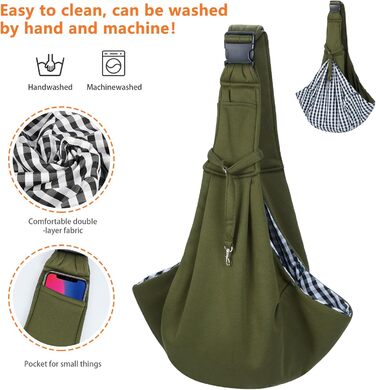 Сумка-переноска для собак Coolzon, для маленьких собак і котів, до 7 кг, зелена