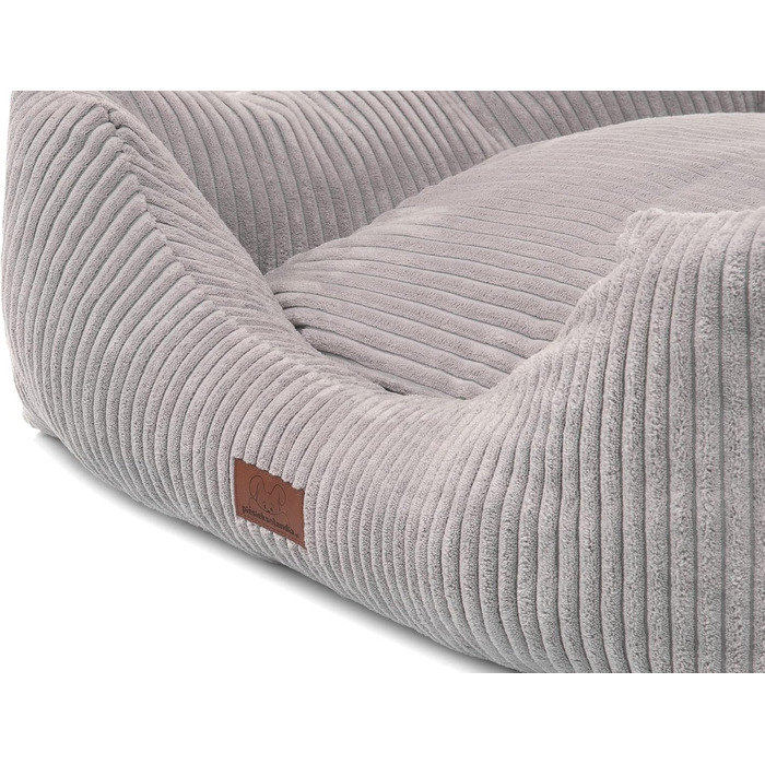 Кругле/прямокутне ліжко для собак та котів Oaza з м'якою текстильною підстилкою, 70x60 см